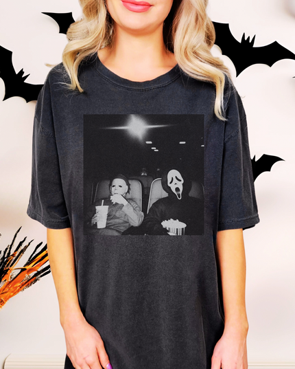 Oversized Horror Movie Graphic Tee | Pepper & Black | Size Up 2 for Comfy Fit