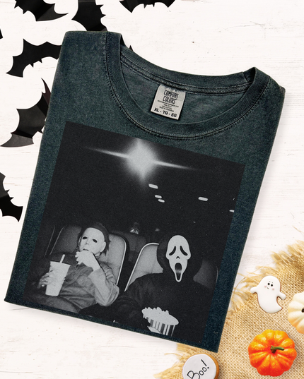 Oversized Horror Movie Graphic Tee | Pepper & Black | Size Up 2 for Comfy Fit