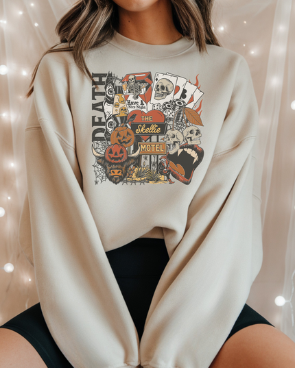 Halloween Vibes Crewneck Sweatshirt, Cozy Fall Fashion, Spooky Autumn Style, Unisex Sweatshirt, Halloween Apparel, Perfect Gift