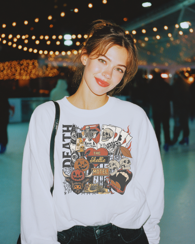 Halloween Vibes Crewneck Sweatshirt, Cozy Fall Fashion, Spooky Autumn Style, Unisex Sweatshirt, Halloween Apparel, Perfect Gift