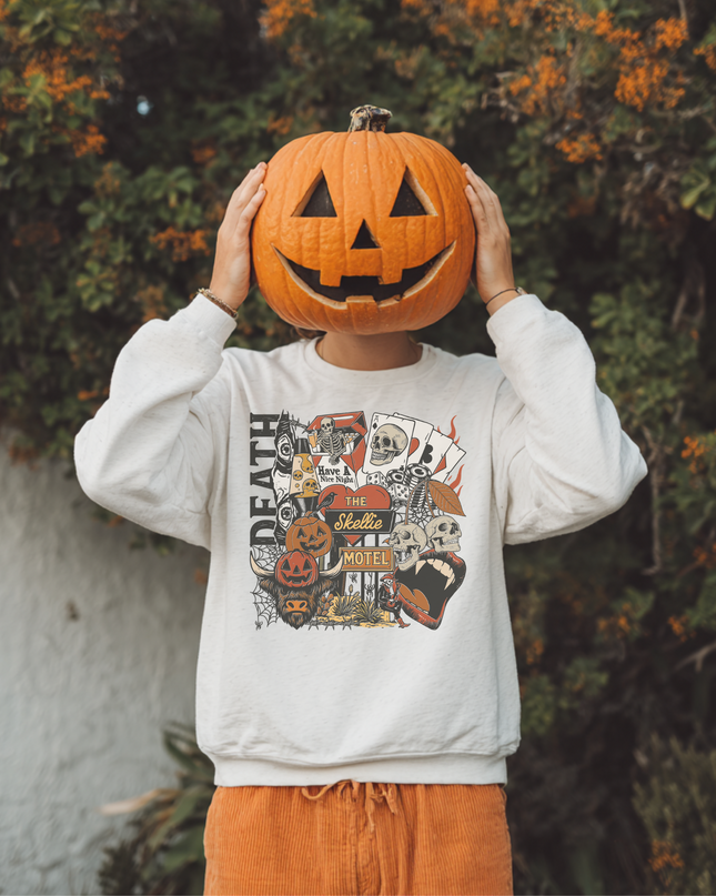 Halloween Vibes Crewneck Sweatshirt, Cozy Fall Fashion, Spooky Autumn Style, Unisex Sweatshirt, Halloween Apparel, Perfect Gift
