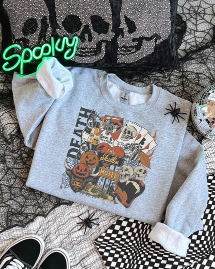 Halloween Vibes Crewneck Sweatshirt, Cozy Fall Fashion, Spooky Autumn Style, Unisex Sweatshirt, Halloween Apparel, Perfect Gift