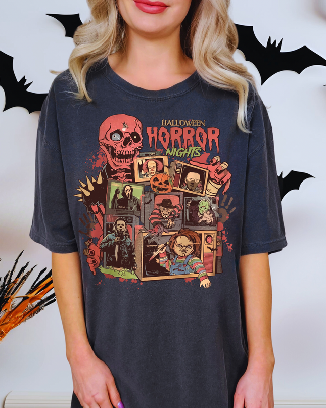 Halloween Horror Unisex T-shirt, Spooky Tee for Fans, Perfect for Parties, Gift for Horror Lovers, Unique Graphic Tee