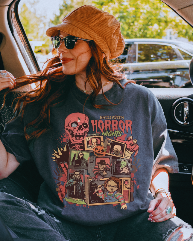 Halloween Horror Unisex T-shirt, Spooky Tee for Fans, Perfect for Parties, Gift for Horror Lovers, Unique Graphic Tee