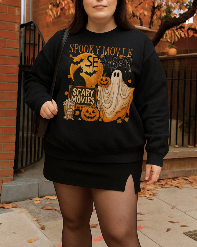 Spooky Movie Season Crewneck Sweatshirt - Halloween Apparel, Horror Lover Gift, Cozy Fall Sweater, Scary Movies Sweatshirt, Unisex [...]