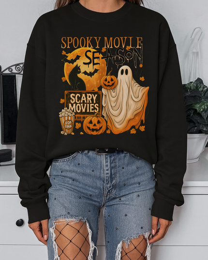 Spooky Movie Season Crewneck Sweatshirt - Halloween Apparel, Horror Lover Gift, Cozy Fall Sweater, Scary Movies Sweatshirt, Unisex [...]