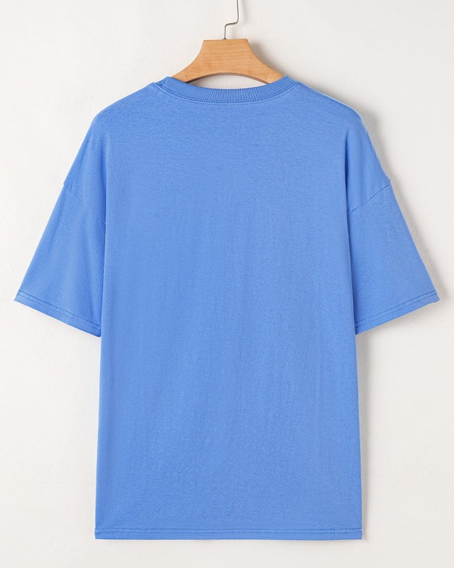 Sky Blue Rodeo Letter Graphic Tee