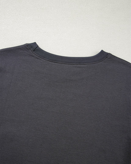 Dark Grey RISE WITH THE SUN Graphic Tee