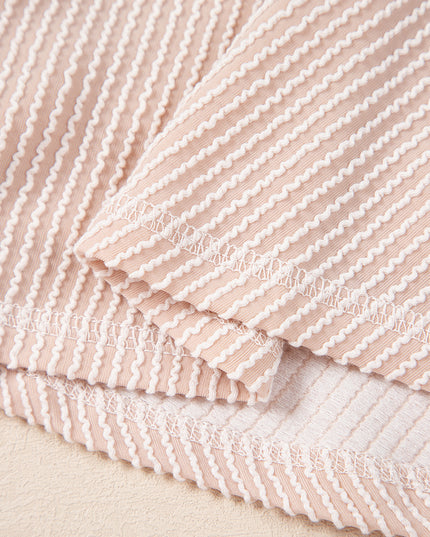 Jet Stream Lantern Sleeve Pullover & Ruffle Mini Skirt Set – Chic Two Piece Outfit