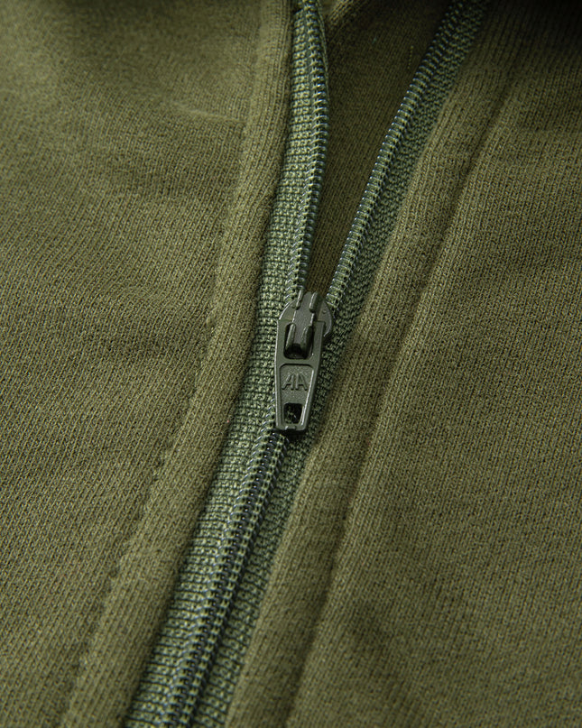 Black Zip Up Stand Collar Ribbed Thumbhole Sleeve Sweatshirt