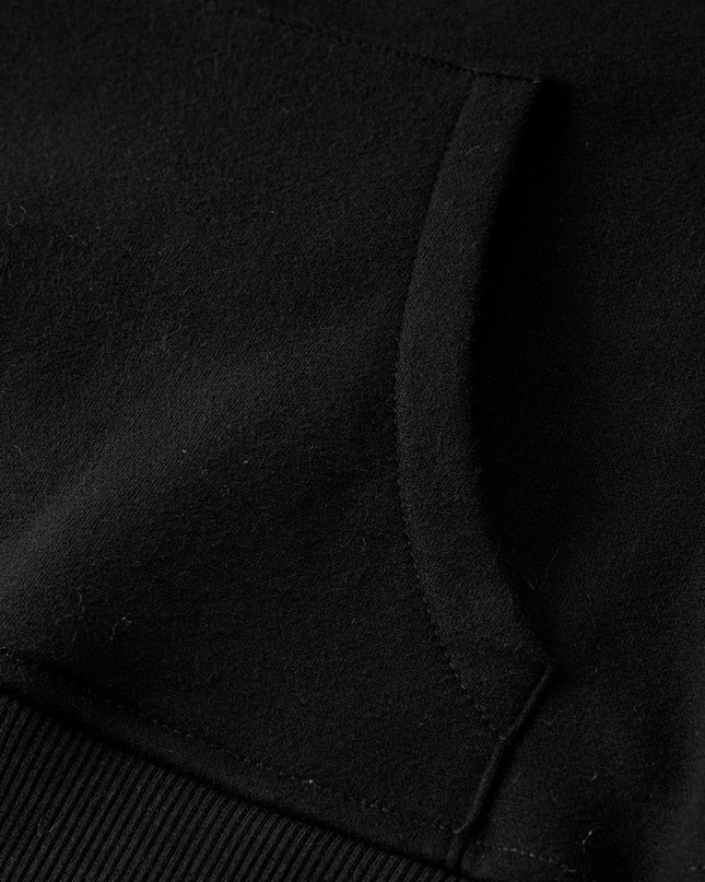 Black Zip Up Stand Collar Ribbed Thumbhole Sleeve Sweatshirt