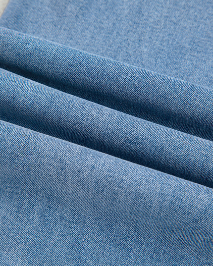 Beau Blue Vintage Washed Knot Belt Wide Leg Jeans