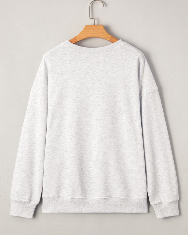 Black GAME DAY Vintage Washed Sweatshirt – Oversized Baggy Graphic Pullover