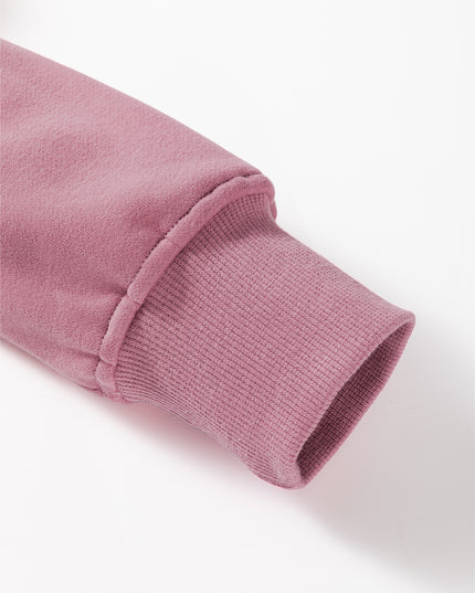 White Zipper Collared Drop Shoulder Plain Sweatshirt