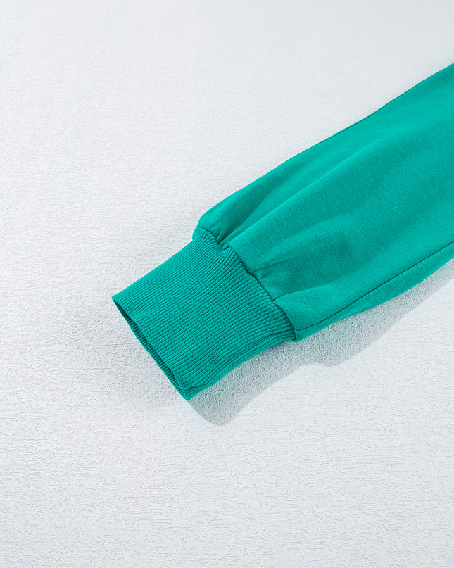 Lapis Mineral Wash Pullover and Wide Leg Cargo Pants Set