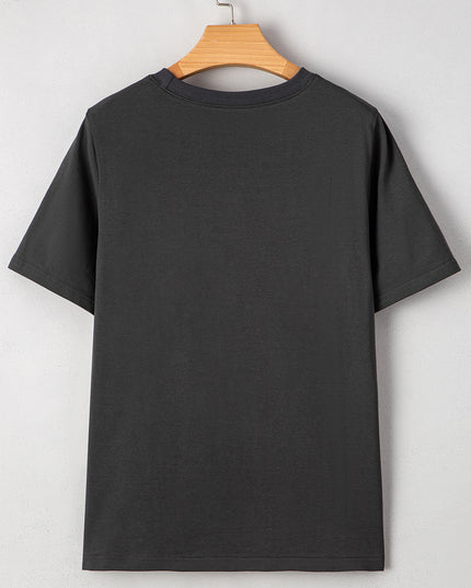 Dark Grey RISE WITH THE SUN Graphic Tee