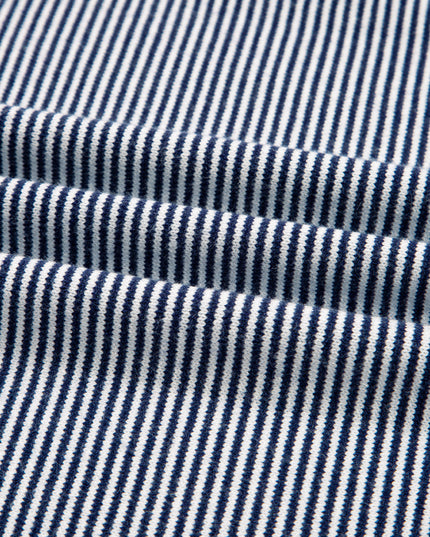 Blue Striped Colorblock Patchwork Dolman Oversize Tunic Sweater
