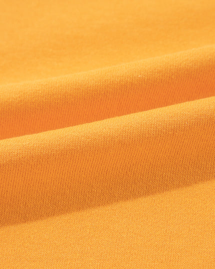 Grapefruit Orange Colorblock Patchwork Drop Shoulder Top