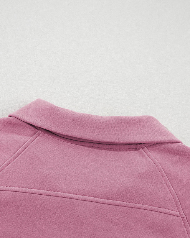 Black Zip Up Stand Collar Ribbed Thumbhole Sleeve Sweatshirt