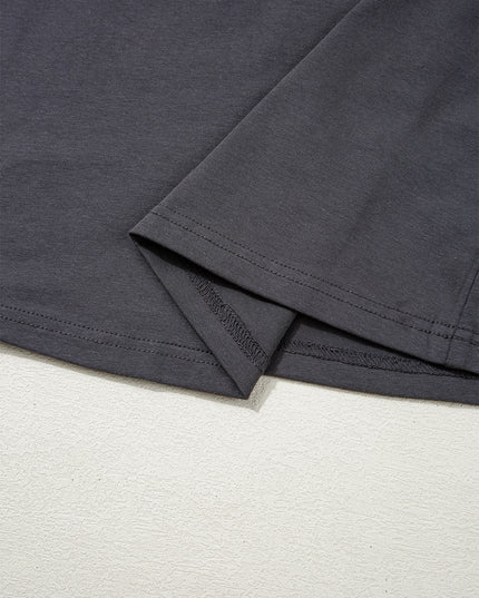 Dark Grey RISE WITH THE SUN Graphic Tee