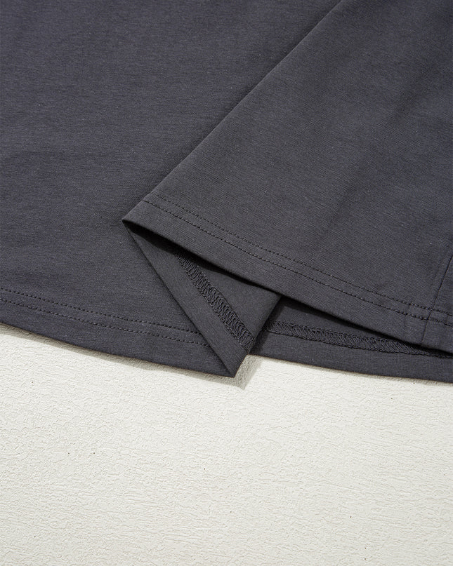 Dark Grey RISE WITH THE SUN Graphic Tee