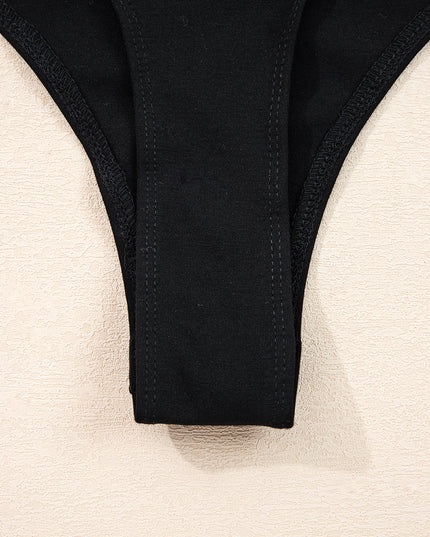Black Polka Dot Mesh Long Sleeve Square Neck Bodysuit